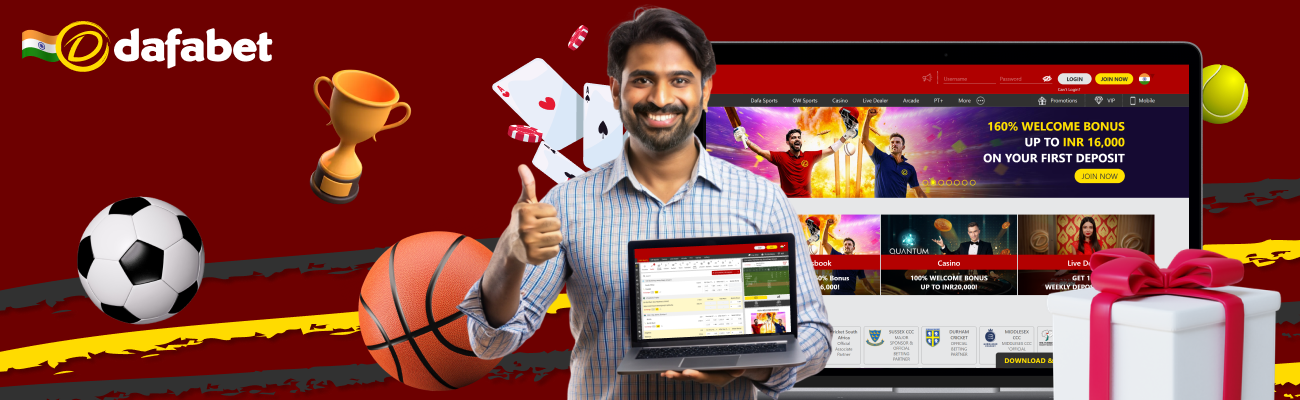 The Dafabet India sports betting and casino site offers a wide range of gambling entertainment